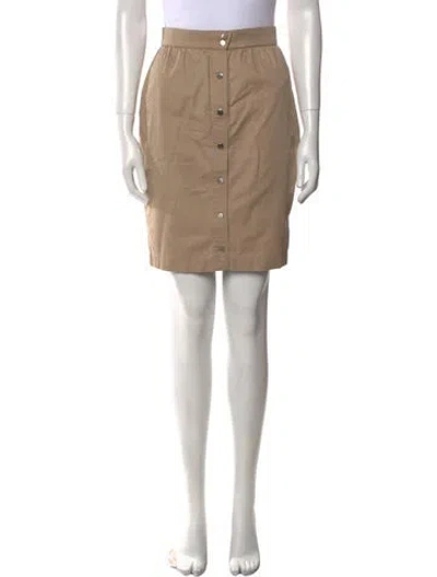 Pre-owned Mugler Vintage Knee-length Skirt In Neutral