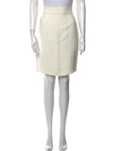 Pre-owned Mugler Vintage Knee-length Skirt In Neutral
