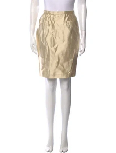 Pre-owned Mugler Vintage Knee-length Skirt In Neutral