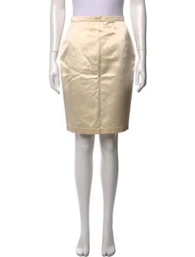 Pre-owned Mugler Vintage Knee-length Skirt In Neutrals