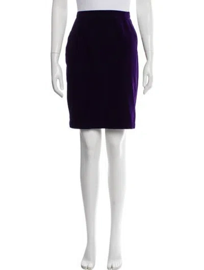 Pre-owned Mugler Vintage Knee-length Skirt In Purple