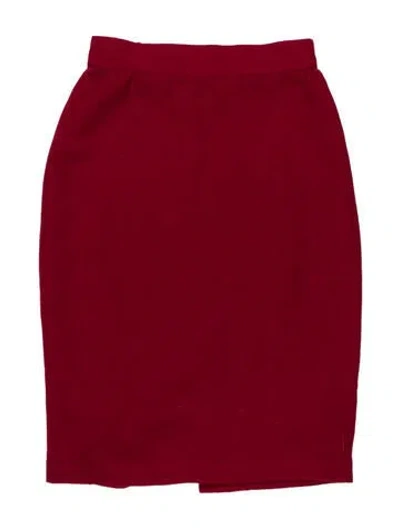 Pre-owned Mugler Vintage Knee-length Skirt In Red