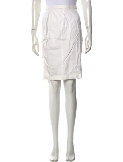 Pre-owned Mugler Vintage Knee-length Skirt W/ Tags In White
