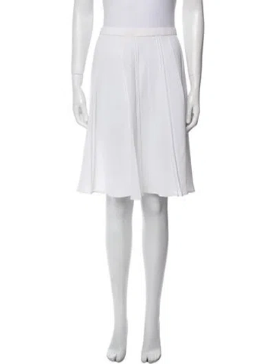 Pre-owned Mugler Vintage Knee-length Skirt In White