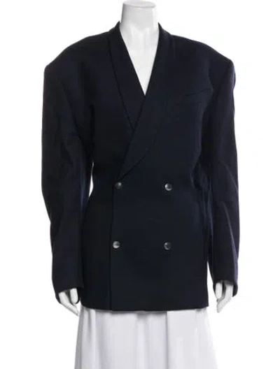 Pre-owned Mugler Vintage Late 1970's - Early 1980's Blazer In Blue