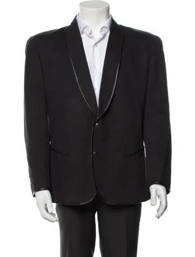 Pre-owned Mugler Vintage Late 1970's - Early 1980's Sport Coat In Black