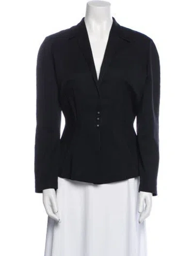 Pre-owned Mugler Vintage Late 1980's - Early 1990's Blazer In Black
