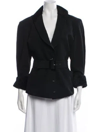 Pre-owned Mugler Vintage Late 1980's - Early 1990's Blazer In Black