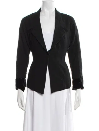 Pre-owned Mugler Vintage Late 1980's - Early 1990's Blazer In Black