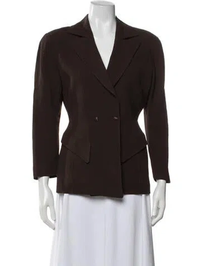 Pre-owned Mugler Vintage Late 1980's - Early 1990's Blazer In Brown