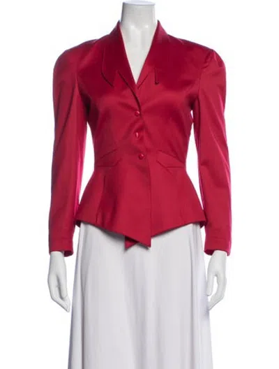 Pre-owned Mugler Vintage Late 1980's - Early 1990's Blazer In Red