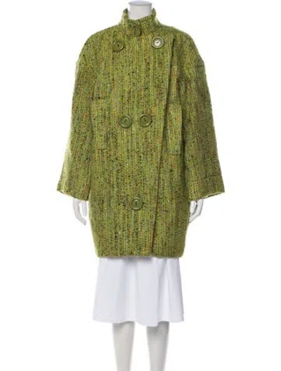 Pre-owned Mugler Vintage Late 1980's - Early 1990's Coat In Green