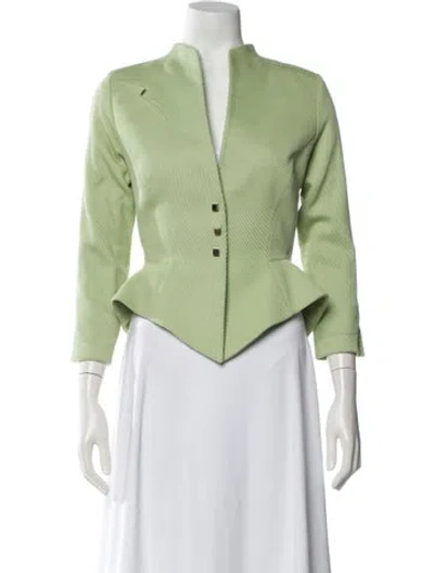 Pre-owned Mugler Vintage Late 1980's - Early 1990's Evening Jacket In Green