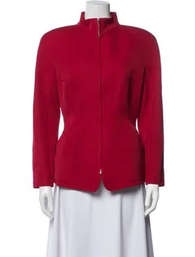 Pre-owned Mugler Vintage Late 1980's - Early 1990's Jacket In Red