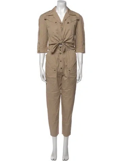 Pre-owned Mugler Vintage Late 1980's - Early 1990's Jumpsuit In Neutral