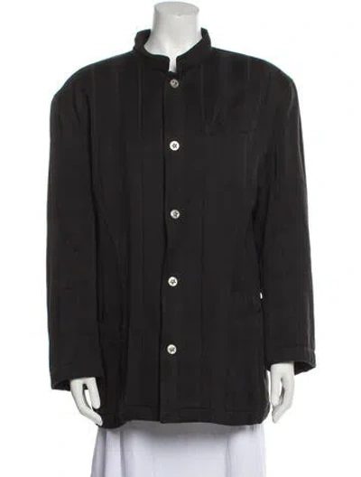 Pre-owned Mugler Vintage Late 1980's - Early 1990's Overcoat In Black