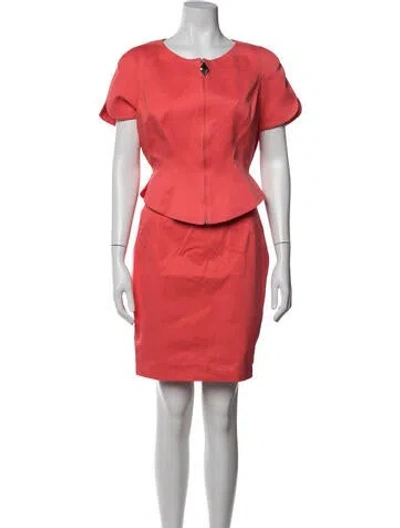 Pre-owned Mugler Vintage Late 1980's - Early 1990's Skirt Set In Pink