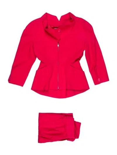 Pre-owned Mugler Vintage Late 1980's - Early 1990's Skirt Suit In Pink