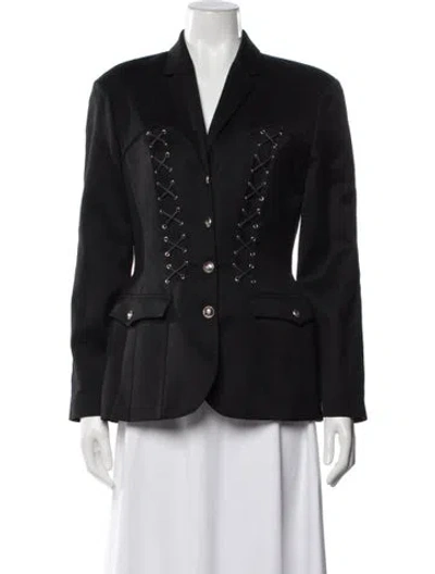 Pre-owned Mugler Vintage Late 1990's - Early 2000's Blazer In Black