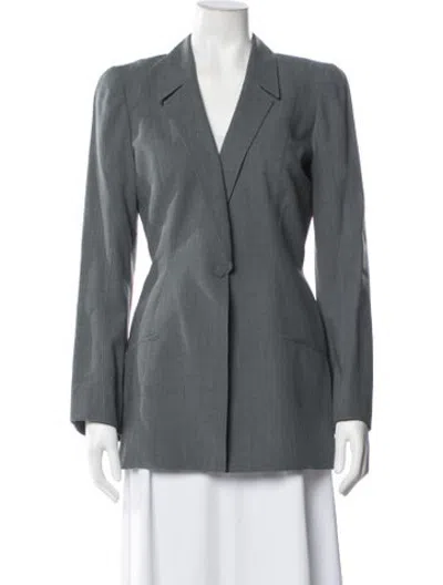 Pre-owned Mugler Vintage Late 1990's - Early 2000's Blazer In Grey