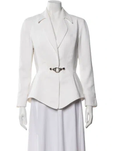 Pre-owned Mugler Vintage Late 1990's - Early 2000's Blazer In White