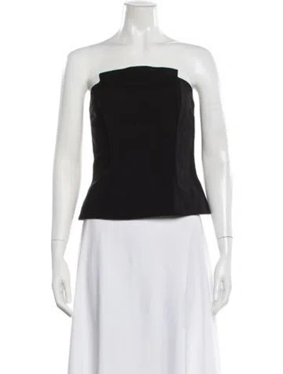 Pre-owned Mugler Vintage Late 1990's - Early 2000's Crop Top In Black