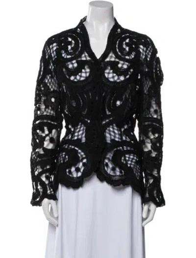 Pre-owned Mugler Vintage Late 1990's - Early 2000's Evening Jacket In Black