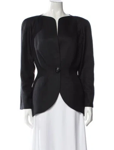 Pre-owned Mugler Vintage Late 1990's - Early 2000's Evening Jacket In Black