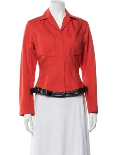 Pre-owned Mugler Vintage Late 1990's - Early 2000's Jacket In Red