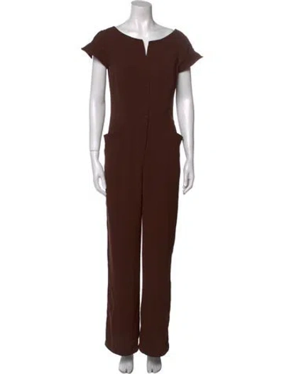 Pre-owned Mugler Vintage Late 1990's - Early 2000's Jumpsuit In Brown