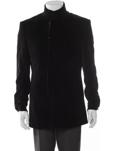 Pre-owned Mugler Vintage Late 1990's - Early 2000's Overcoat In Black