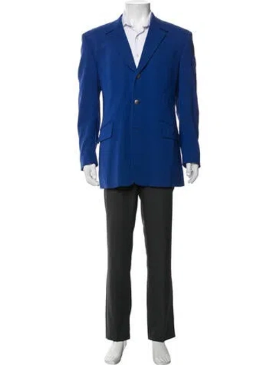 Pre-owned Mugler Vintage Late 1990's - Early 2000's Sport Coat In Blue