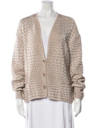 Pre-owned Mugler Vintage Late 1990's - Early 2000's Sweater In Neutrals