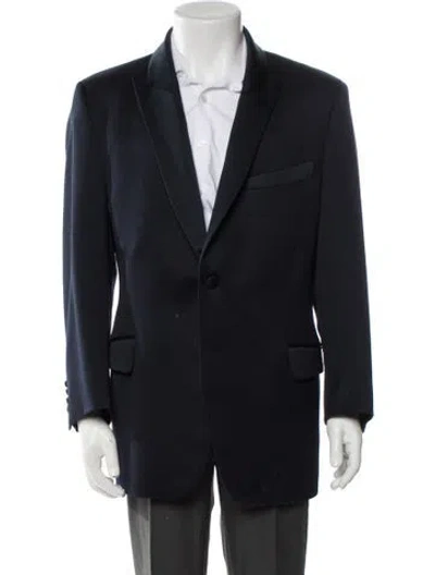 Pre-owned Mugler Vintage Late 1990's - Early 2000's Tuxedo In Blue