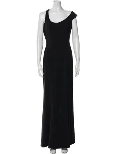 Pre-owned Mugler Vintage Long Dress In Black