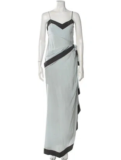 Pre-owned Mugler Vintage Long Dress In Blue