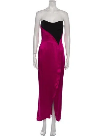 Pre-owned Mugler Vintage Long Dress In Pink