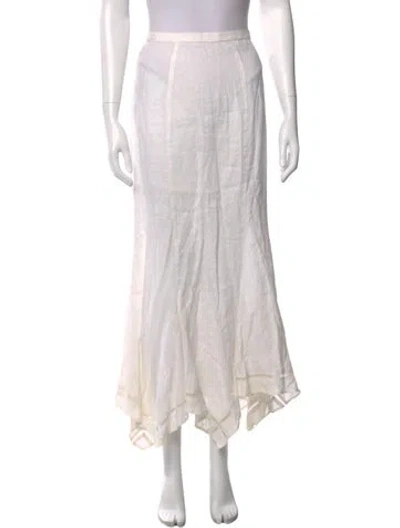 Pre-owned Mugler Vintage Long Skirt In Neutrals