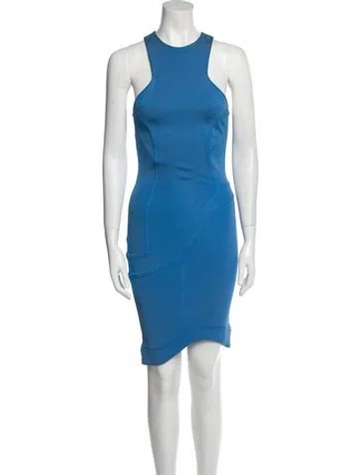 Pre-owned Mugler Vintage Midi Length Dress In Black