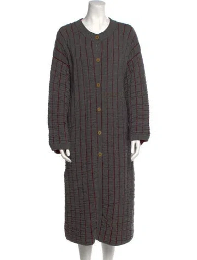 Pre-owned Mugler Vintage Midi Length Dress In Gray