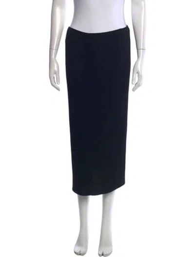 Pre-owned Mugler Vintage Midi Length Skirt In Black