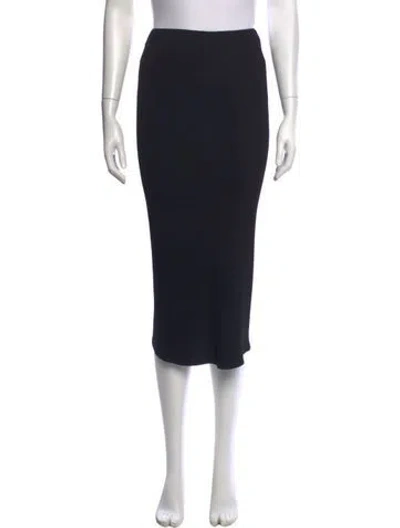 Pre-owned Mugler Vintage Midi Length Skirt W/ Tags In Black