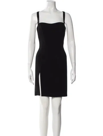 Pre-owned Mugler Vintage Mini Dress In Black