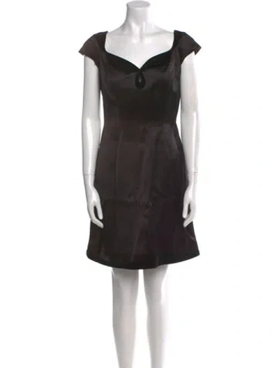 Pre-owned Mugler Vintage Mini Dress In Black