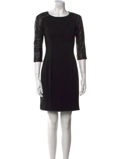 Pre-owned Mugler Vintage Mini Dress In Black