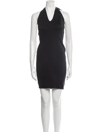 Pre-owned Mugler Vintage Mini Dress In Black