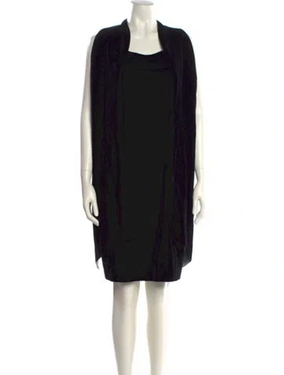 Pre-owned Mugler Vintage Mini Dress In Black