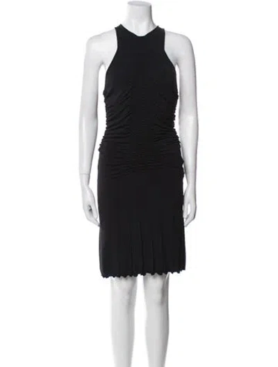 Pre-owned Mugler Vintage Mini Dress In Black