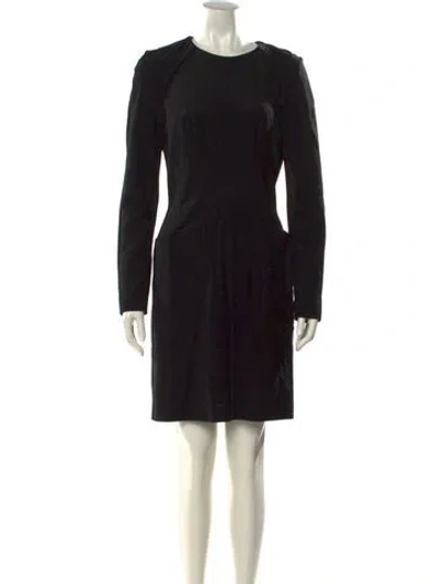 Pre-owned Mugler Vintage Mini Dress In Black