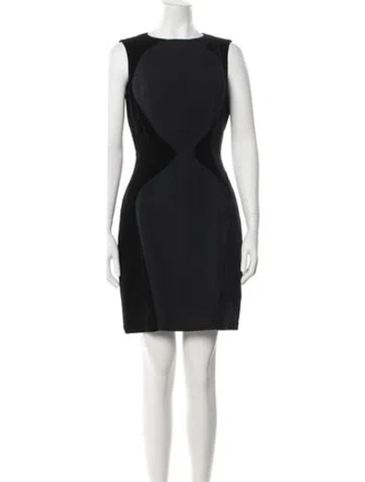 Pre-owned Mugler Vintage Mini Dress In Black